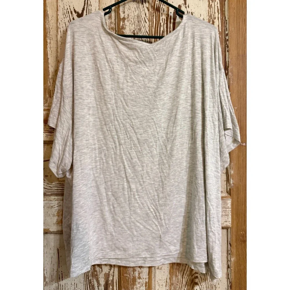 Old Navy Loose Sunday Sleep Modal Ultra-Soft Pajama Top - Lt Heather Gray - 4X